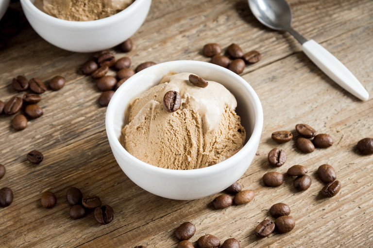 Fresh, creamy, and caffeinated – coffee ice cream touches all the bases.