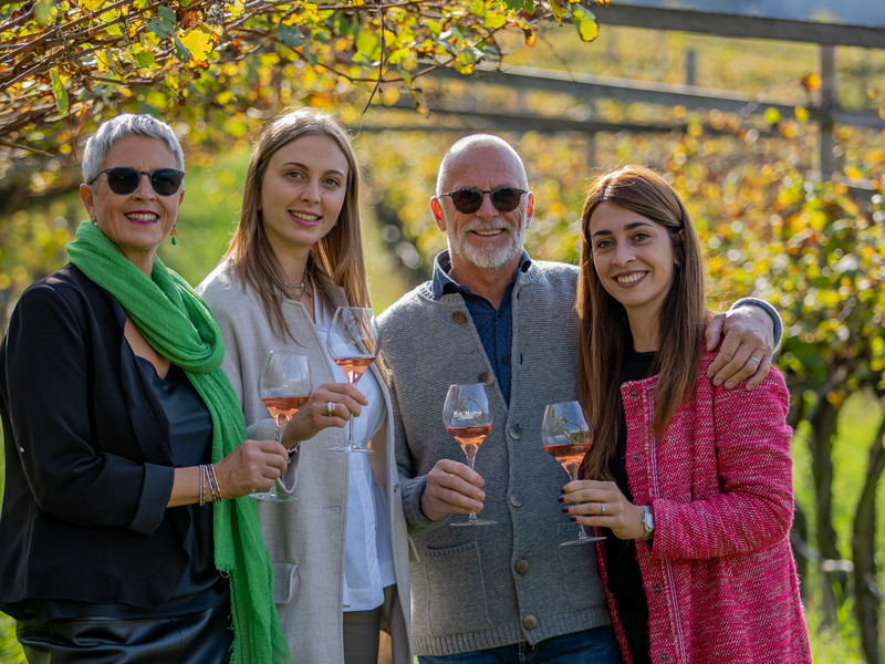 Da sinistra: Roberta Giuriali, Maddalena Stelzer, Antonio Stelzer e Alessandra Stelzer