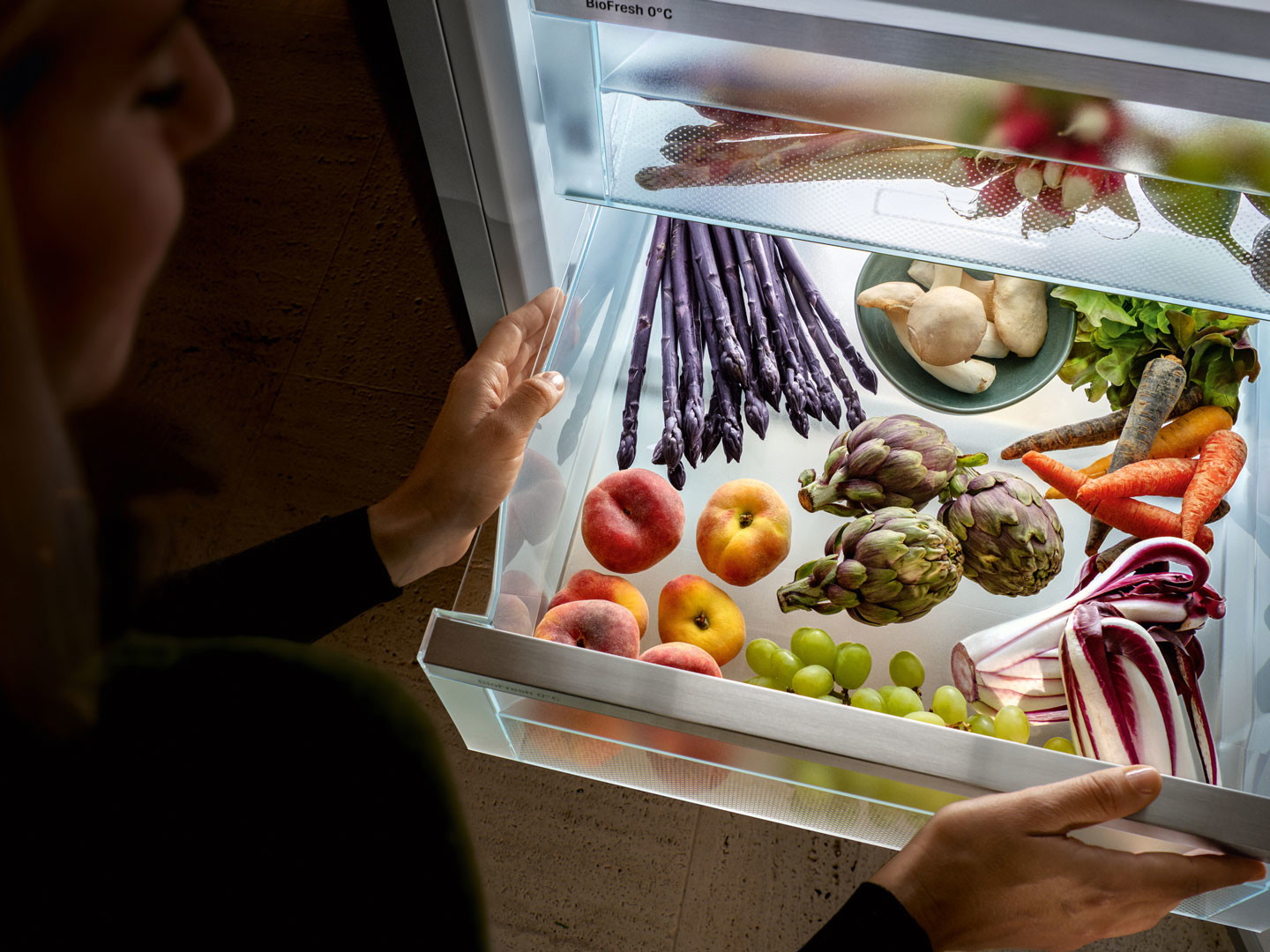 Mit der BioFresh-Technologie von »Liebherr« Lebensmittel bis zu fünfmal länger frisch, nährstoffreich und aromatisch.