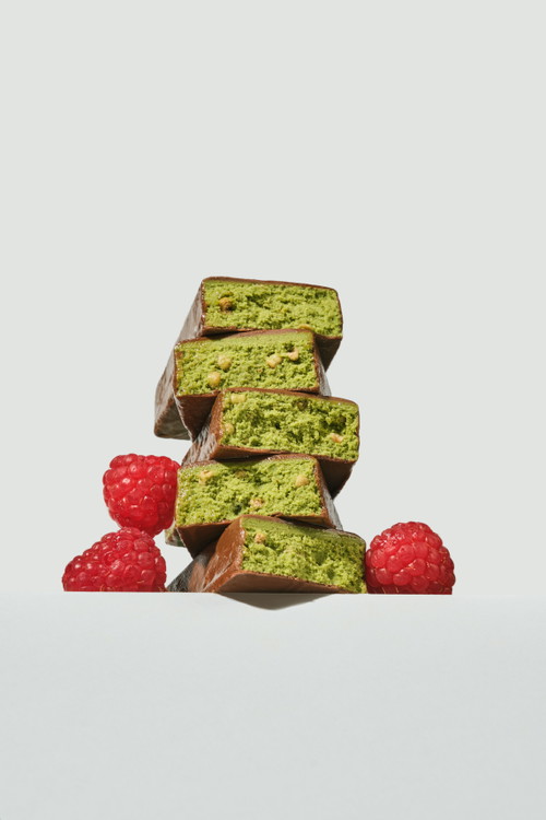 Raspberry Matcha Protein Bar