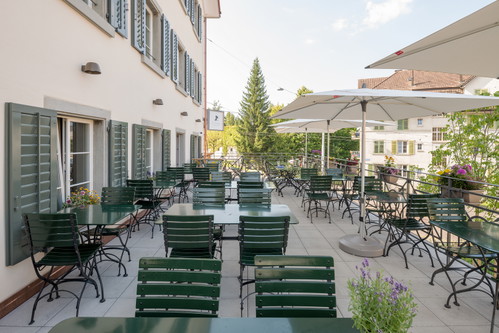 Die grosse Terrasse.