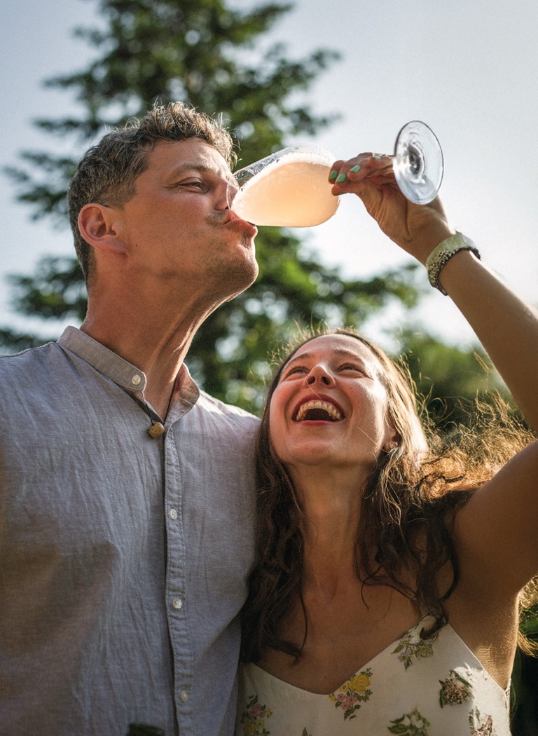 Nadja und Andrej Miklušičák führen das Weingut Naboso.
