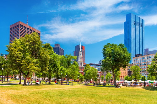 Der Boston Common ist der älteste öffentliche Park Amerikas.
