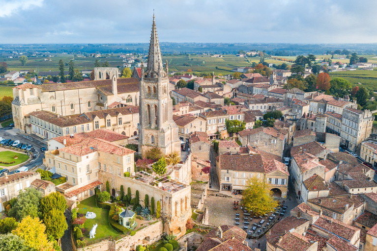 Luftaufnahme von Saint-Émilion