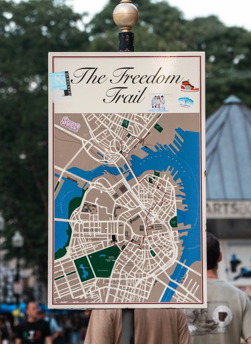 Der vier Kilometer lange Freedom Trail verbindet 16 historische Stätten.