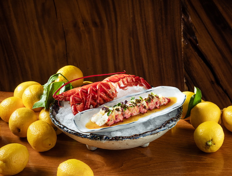 Astice con limone e caviale, Zuma Capri