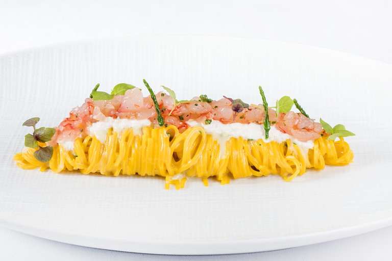 Tagliolino con gamberi, L'Olivo