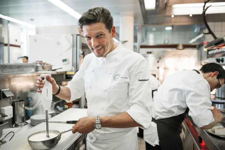Christian Jürgens im «Restaurant Überfahrt» am Tegernsee.
