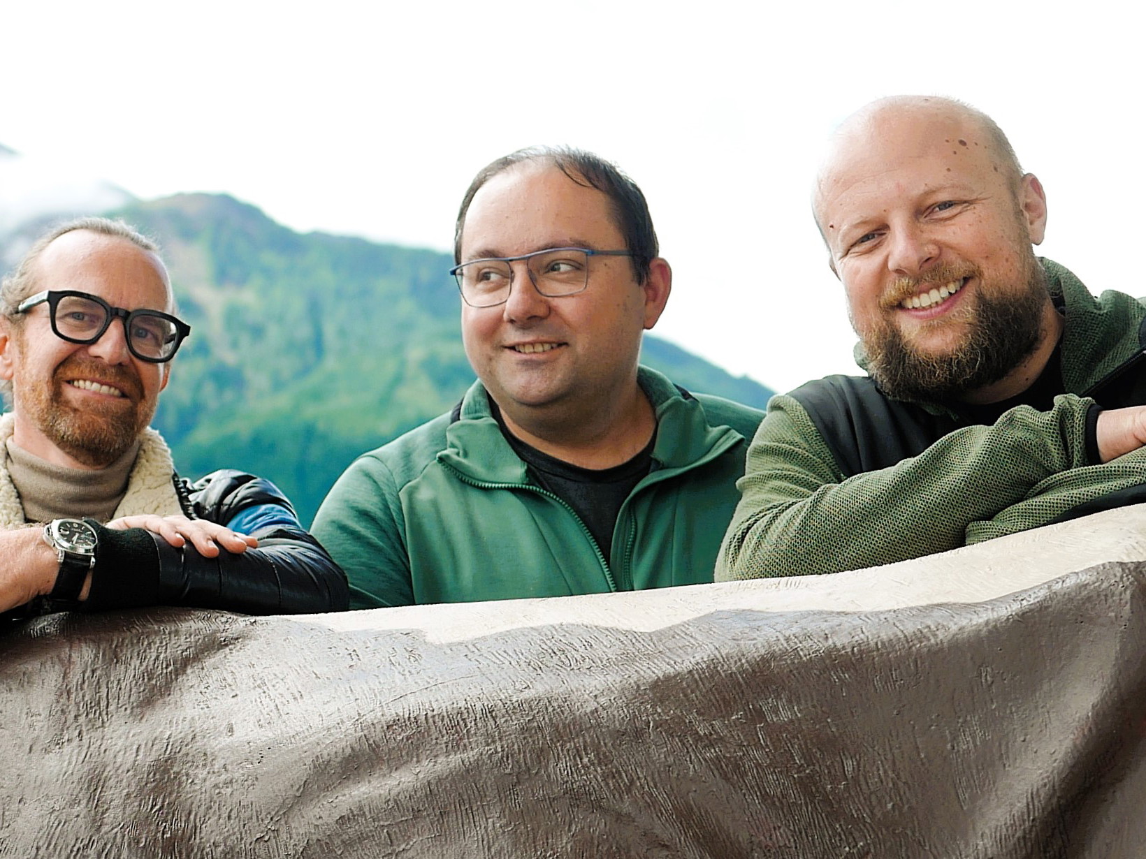 Die Mezga-Macher: Investor Klaus Pinter, Fleischer Friedrich Rumpold und Hannes Hönegger (v.l.n.r.).