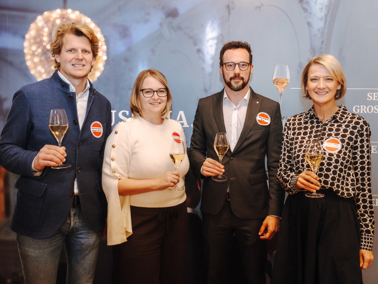 Dagmar Gross, Michael Malat, Georg Schullian und Aurore Jeudy.