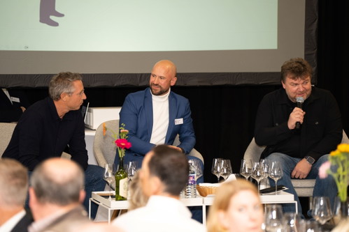 Winzer Erwin Sabathi, Weinexperte Benjamin Mayr, Winzer Albert Gesellmann 