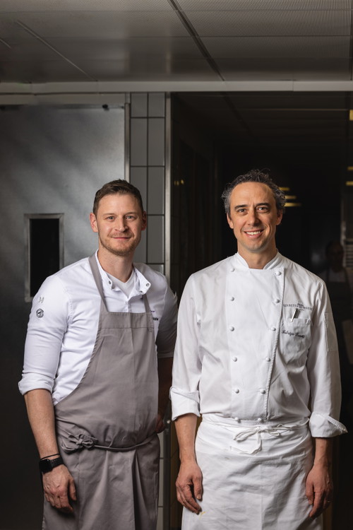 Patrick Mahler und Fabrizio Zanetti während ihrer letzten Zusammenarbeit im Februar 2025 im «Suvretta House»