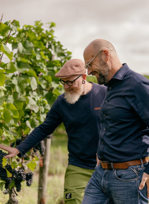 Florian Franke mit Christoph Graf.