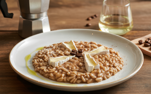 Risotto al caffè e brie