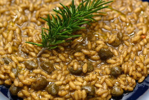 Risotto capperi e caffè