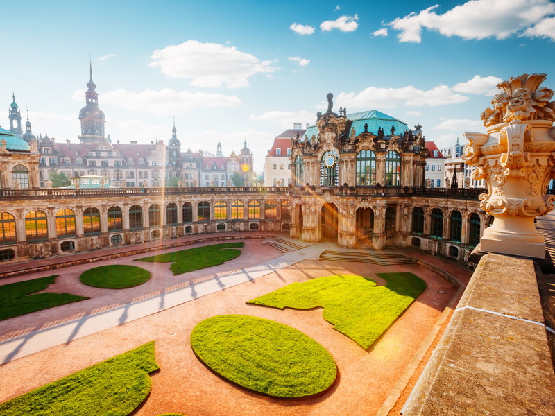 Der Zwinger im Barockstil, Dresden