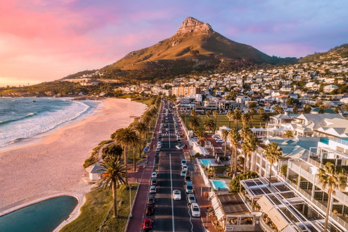 Sicht auf den Tafelberg von Kapstadt