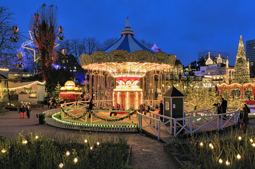Adventszeit im Tivoli-Park, Kopenhagen