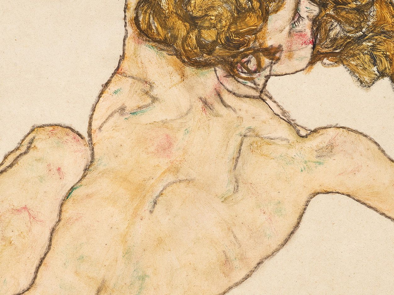 Egon Schiele: Kauernder Rückenakt. Schätzwert: EUR 1.800.000,- bis EUR 2.500.000,-