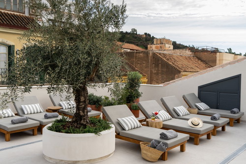 Il rooftop dell'Hotel Well and Come Málaga