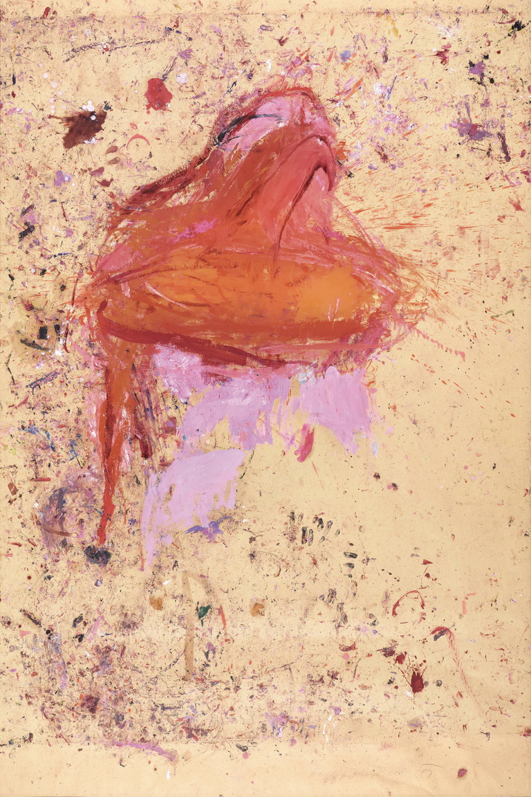 Martha Jungwirth: Ohne Titel, signiert, datiert Martha Jungwirth 97, Öl auf starkem Papier, 208 x 138 cm, gerahmt.
Schätzwert: EUR 90.000,- bis EUR 160.000,-