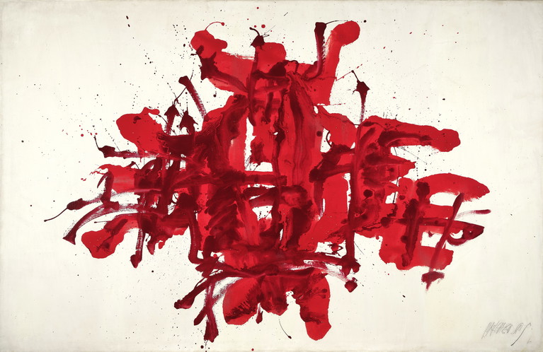 Markus Prachensky: »Rot auf weiß - Sebastianplatz/ Rouges différents sur blanc«, signiert, datiert Prachensky 60, Lack auf Leinwand, 130 x 200 cm, gerahmt.
Schätzwert: EUR 70.000,- bis EUR 130.000,-