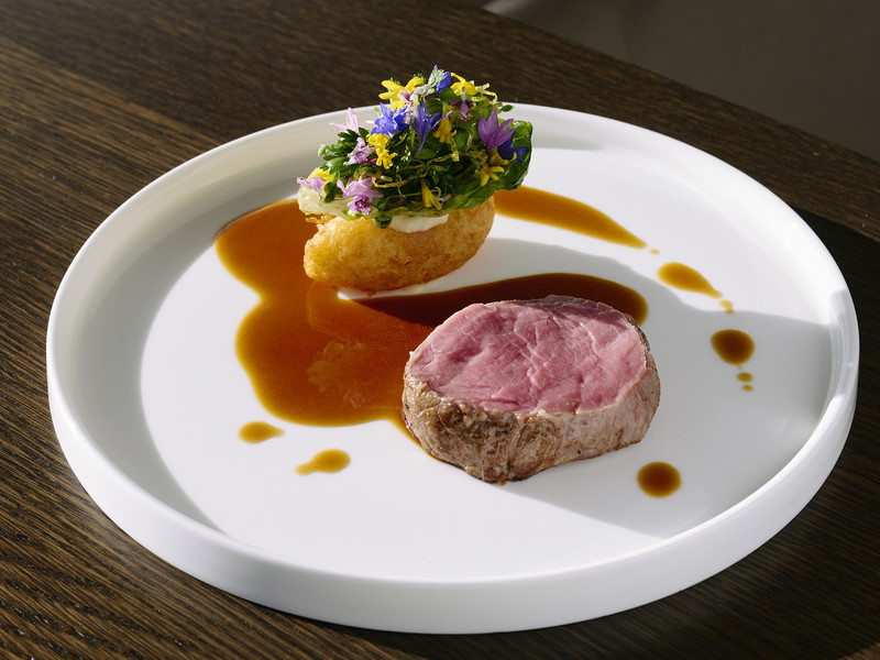 Kalbsfilet mit Pommes Dauphin