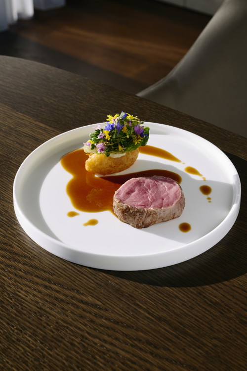 Kalbsfilet mit Pommes Dauphin