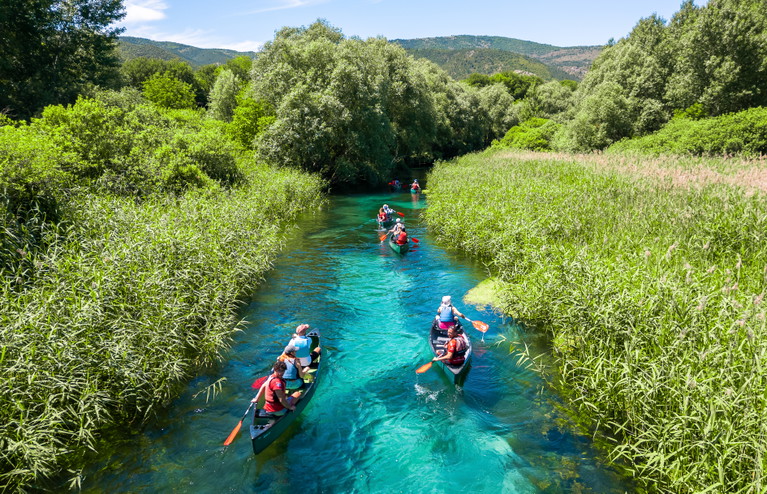 Escursione sul fiume Tirino