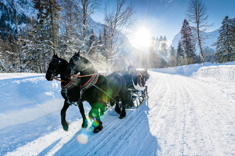 Es müssen nicht immer Pisten sein. Der Winter lässt sich auch auf Langlaufloipen, mit Pferdekutschenfahrten und bei feinem Essen – wie im »Alpin Resort Sacher« in Seefeld – zur Lieblingsjahreszeit machen.