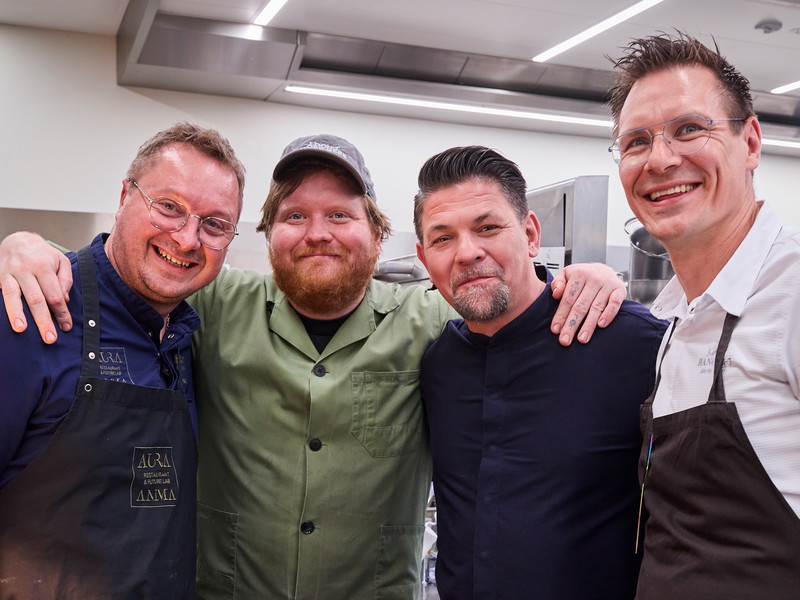 Tobias Bätz, Lukas Mraz, Tim Mälzer und Martin Ebert (v.l.n.r.)