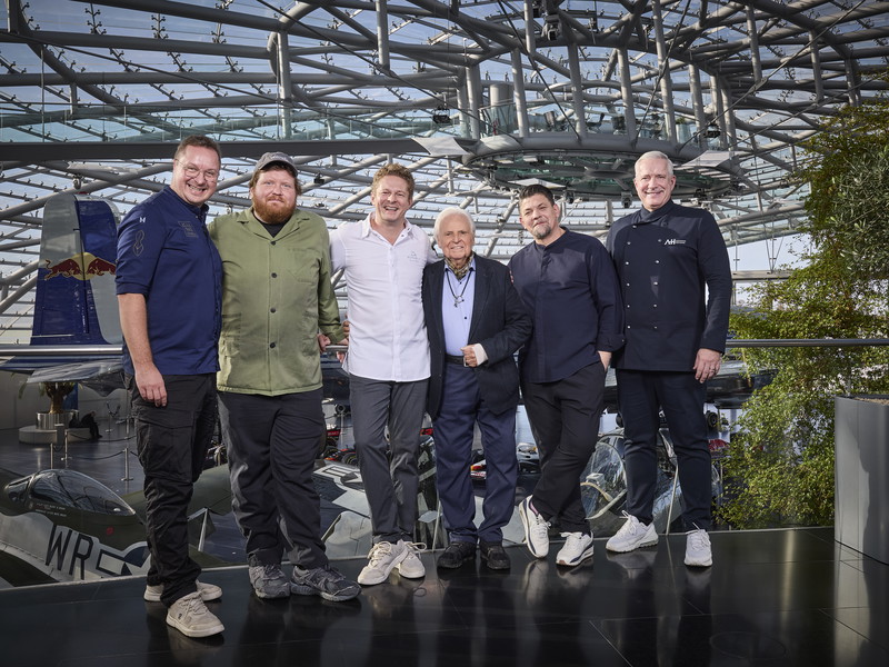 Tobias Bätz, Lukas Mraz, Martin Klein, Eckart Witzigmann, Tim Mälzer und Alexander Herrmann.