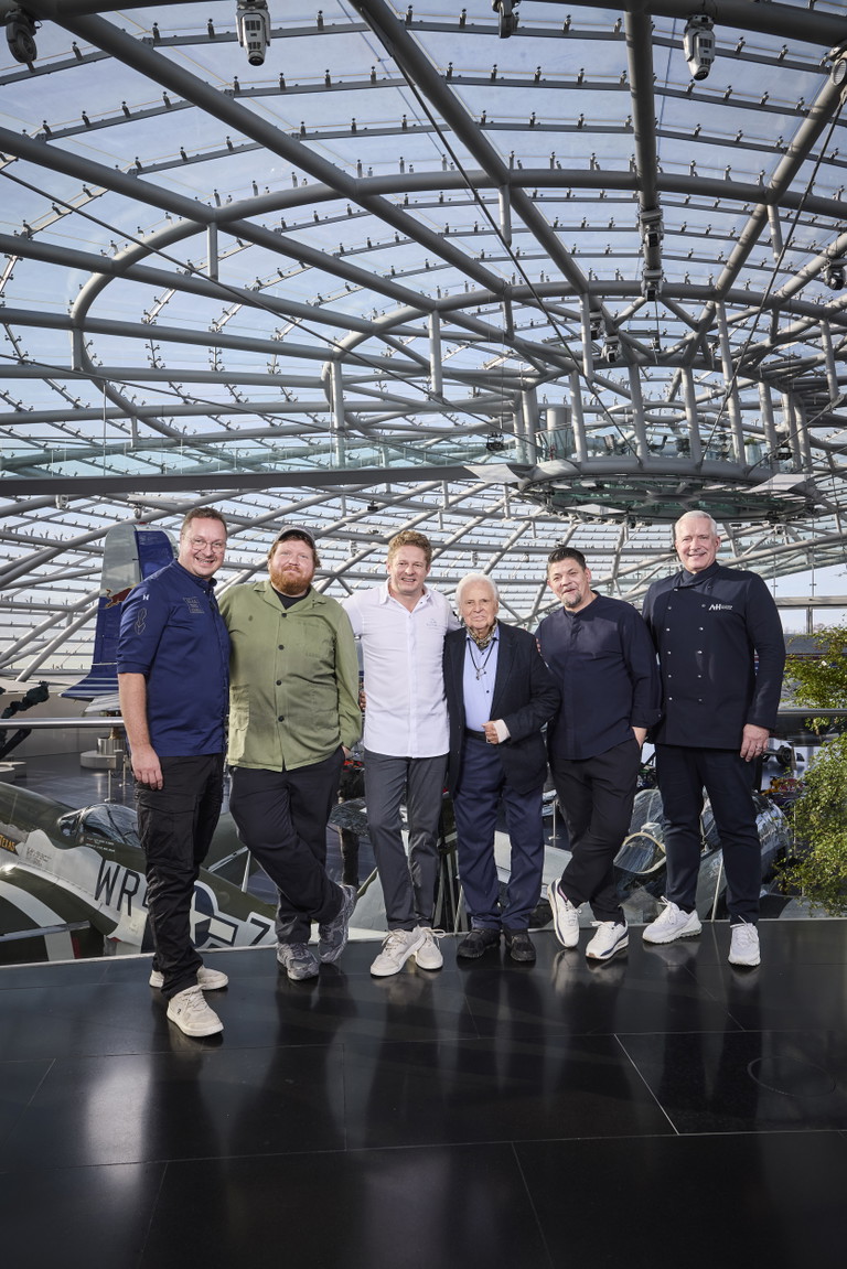 Tobias Bätz, Lukas Mraz, Martin Klein, Eckart Witzigmann, Tim Mälzer und Alexander Herrmann.