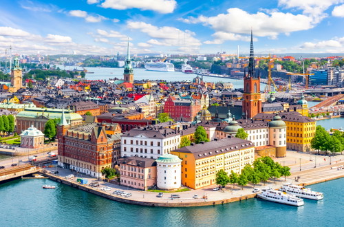 Blick auf Stockholm