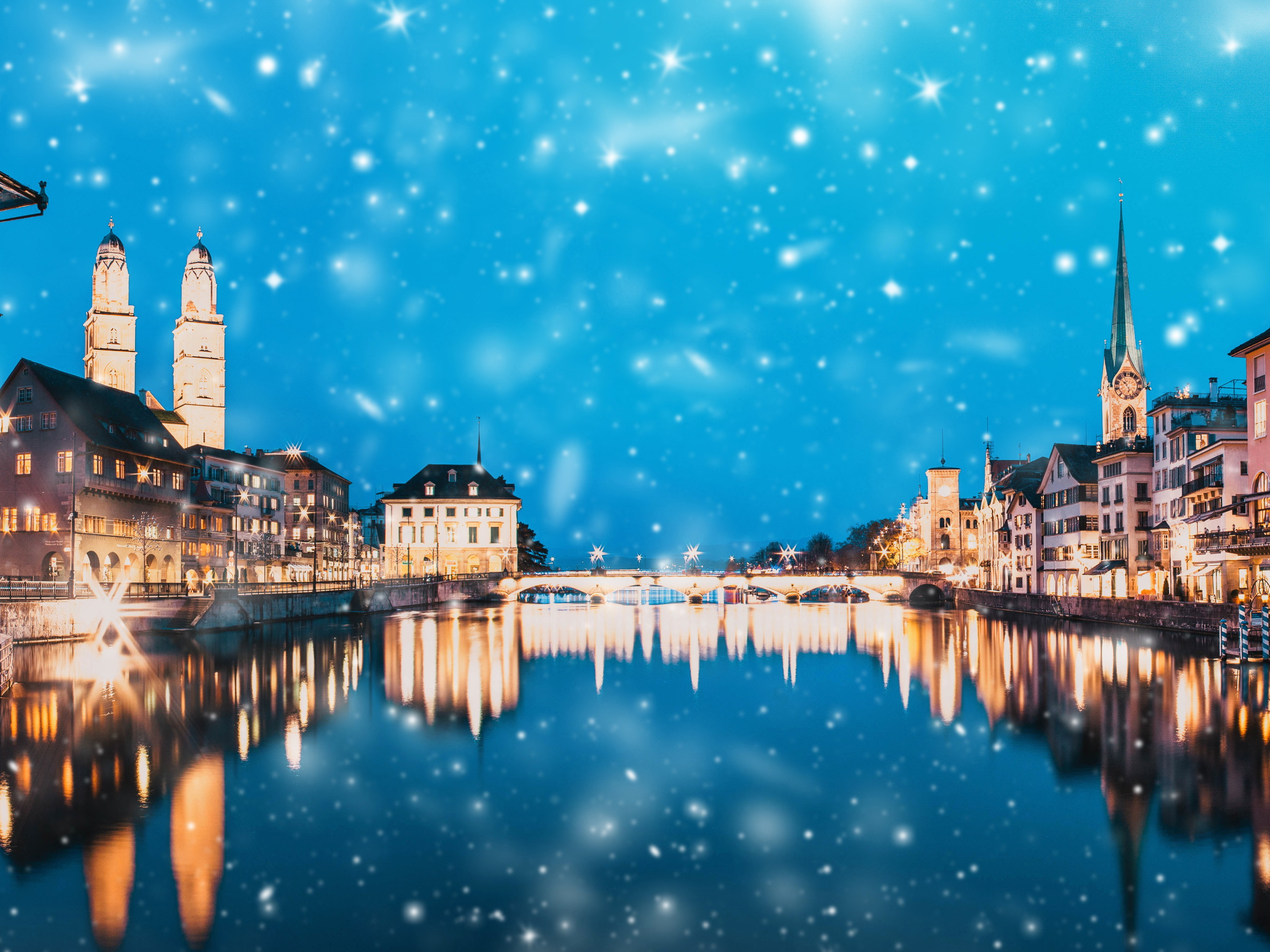 Zürich im Winter