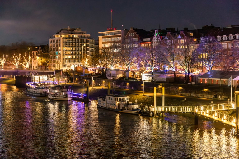 Der Schlachte-Zauber-Weihnachtsmarkt in Bremen