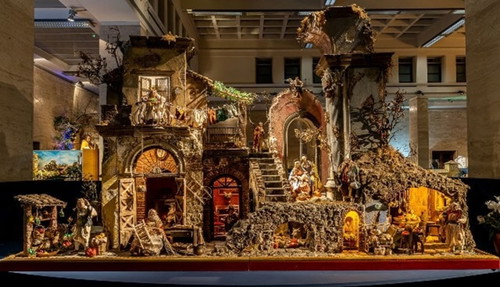 Una delle opere esposte alla mostra dei "100 Presepi in Vaticano"