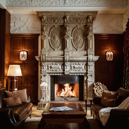Interni al Carlton Hotel di St. Moritz