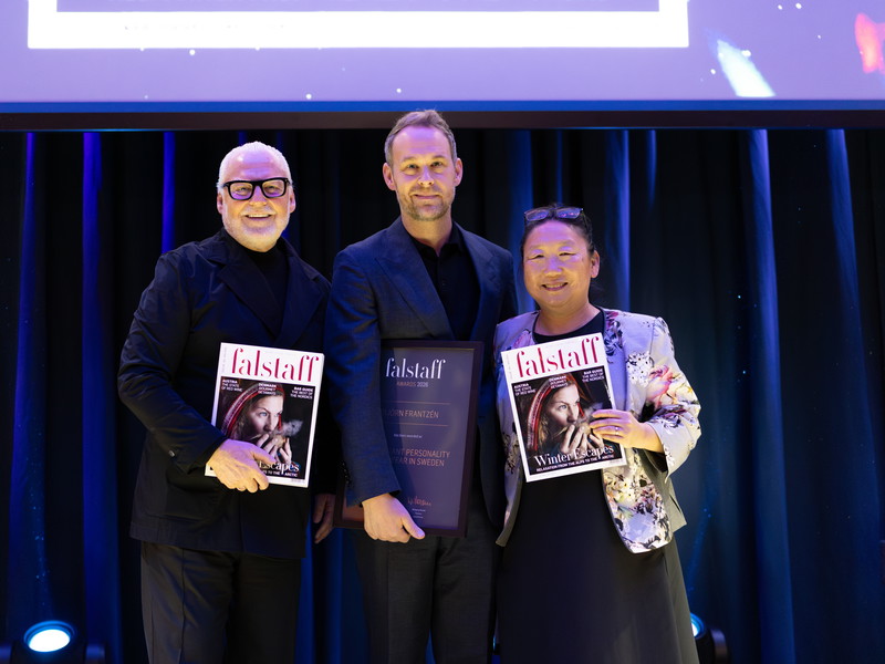 V.l.n.r: Wolfgang Rosam, Björn Frantzén und Tove Oscarsson Henckel