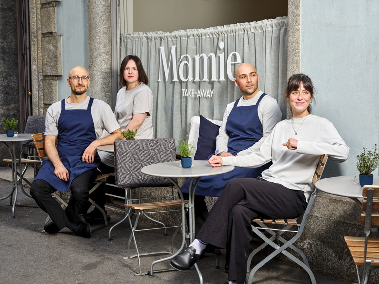 Das «Mamie»-Team: (von l. n. r.) Jonathan, Nadine, Jamal und Theresa