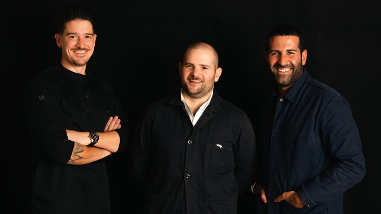 Von links: Mario Garcia, Luca Grandjean und Armin Azadpour.