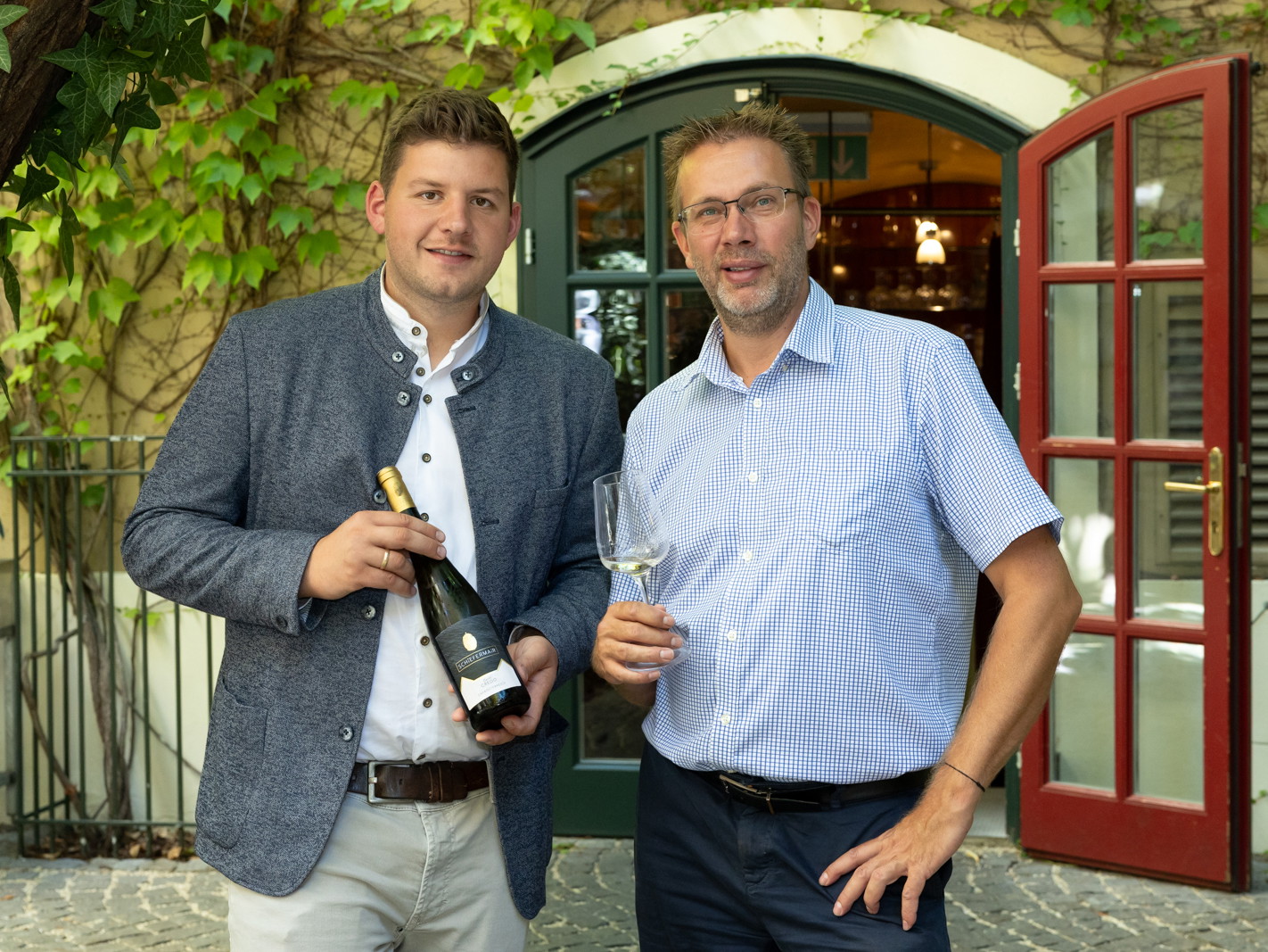 Lukas Schiefermair mit Jürgen Geyer