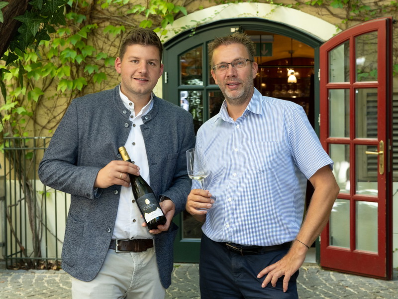 Lukas Schiefermair mit Jürgen Geyer