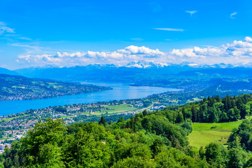Aussicht über den Zürichsee