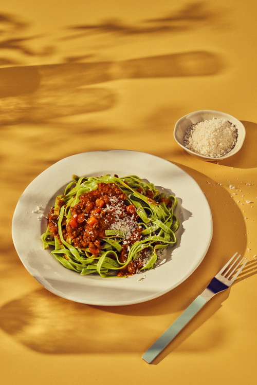 Grüne Tagliatelle nach bologneser Art