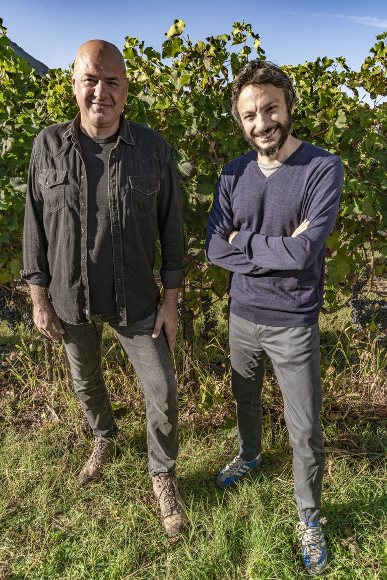 Antonio Capaldo e Pierpaolo Sirch agronomo e direttore produzione che sta seguendo anche i vigneti a Pompei