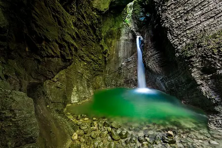 La cascata di Kozjak