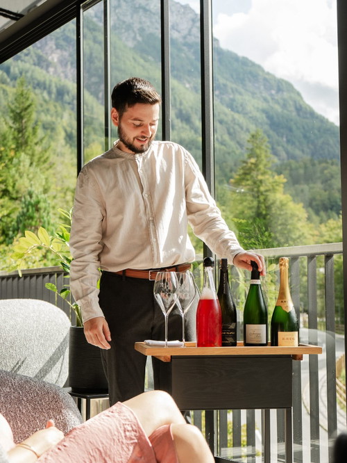 Al ristorante dell'Hotel Milka