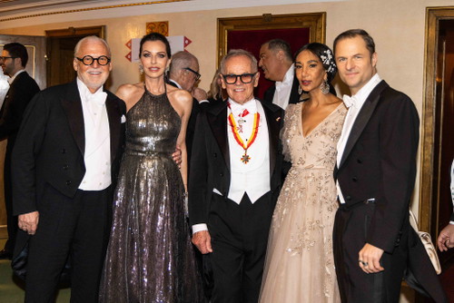 V.l.n.r. Wolfgang Rosam, Angelika Rosam, Wolfgang Puck, Gelila Puck und Philipp Hochmair © Xenia Trampusch