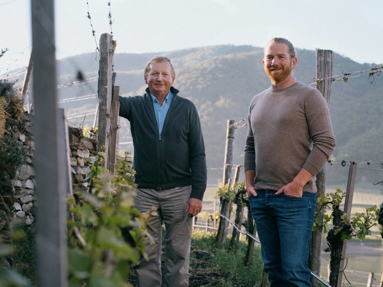 Franz Hirtzberger (l.) mit seinem Sohn Franz junior Hirtzberger